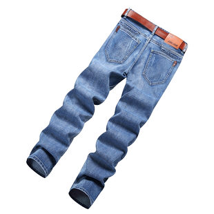2025春季新款男士牛仔裤宽松直筒休闲裤子男潮流弹力修身长裤春秋