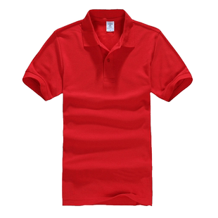 彪准2018新款polo衫定制女款短袖t恤纯色纯棉刺绣工作服文化衫diy