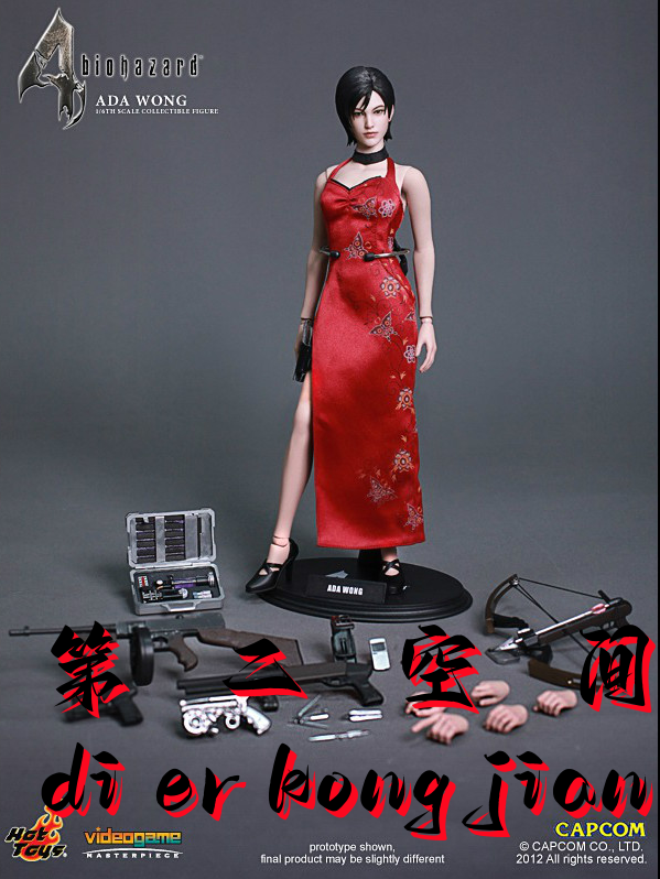 包邮现货 hottoys ht 1/6 vgm16 生化危机 ada wong艾达王1.0旗袍