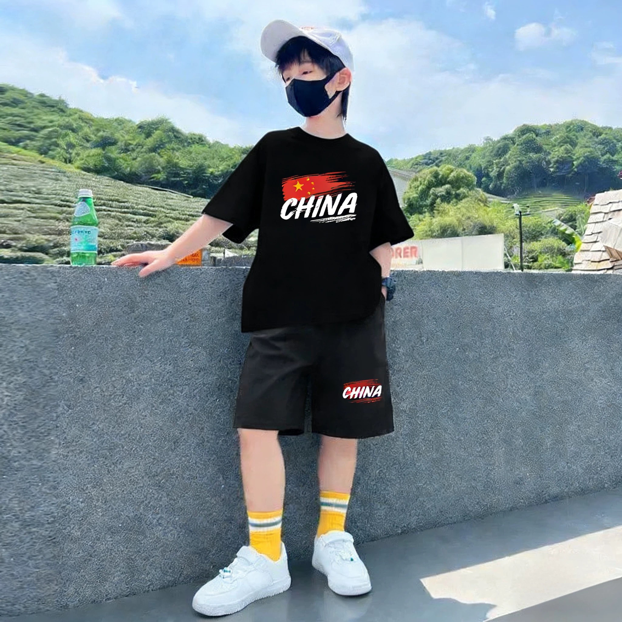 男童夏季短袖套装2026新款百搭透气纯棉套装运动男孩中大童夏日潮