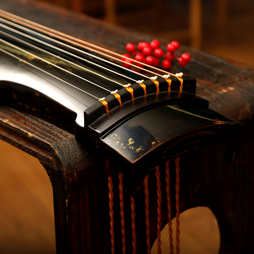 汉宫古琴老杉木仲尼式七弦琴