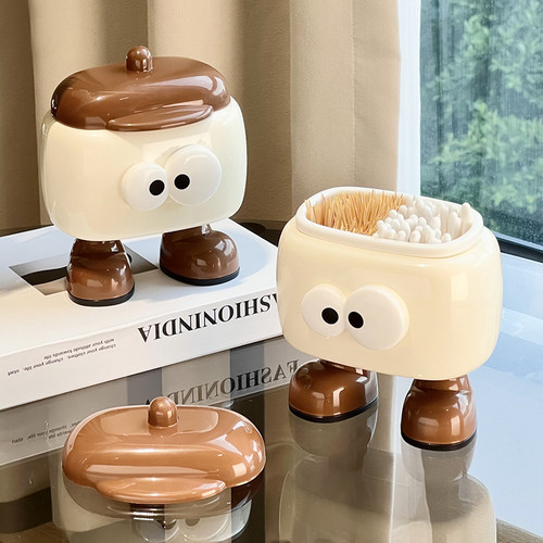 尊慕斯可爱创意牙线牙签罐