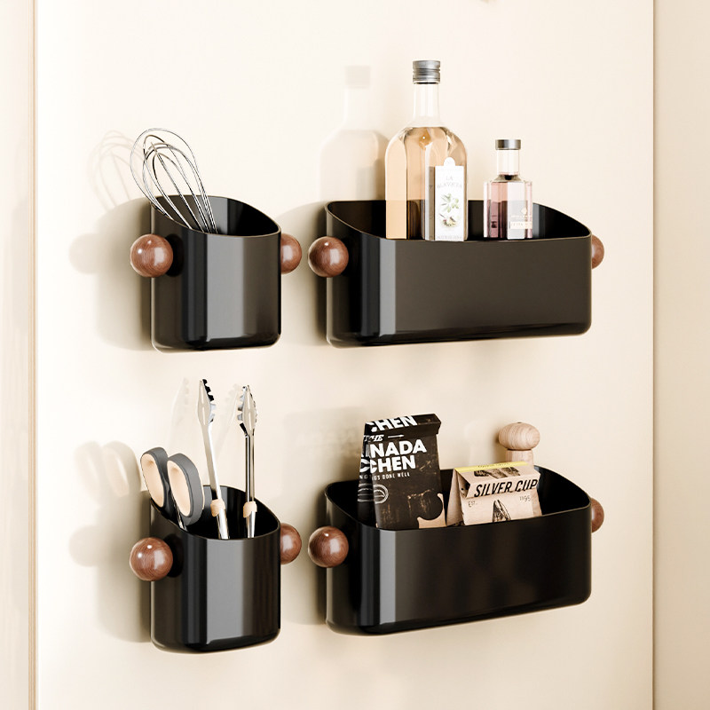 尊慕斯厨房冰箱侧磁吸收纳盒厨房保鲜膜垃圾袋调料罐吸管收纳神器,收纳整理,整理架/置物架/收纳架,淘宝优惠券,粉丝福利购,淘宝优惠卷