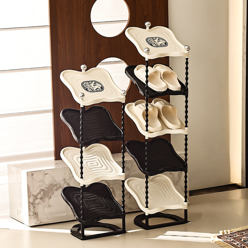 尊慕斯中古风鞋架家用门口大容量2025新款多层折叠鞋架子收纳神器,住宅家具,鞋架,淘宝优惠券,粉丝福利购,淘宝优惠卷