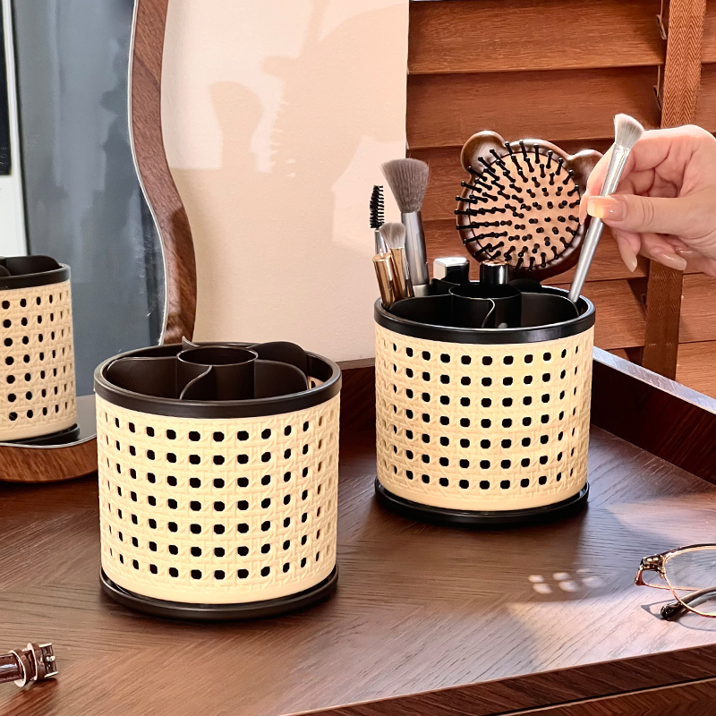 中古风化妆刷收纳筒可旋转