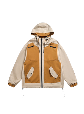 秋冬新款压胶户外三防冲锋衣保暖男女夹克情侣露营连帽登山服外套