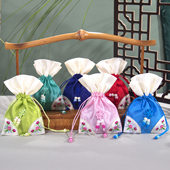 韩版 香包两角空袋双层端午节空香袋艾草驱蚊包袋子中国结刺绣香囊