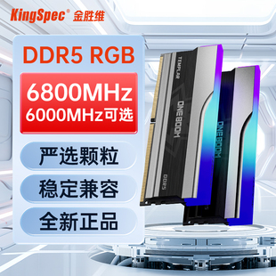 机散热马甲条 32G16G套条双通道RGB台式 金胜维DDR5内存6000 6800