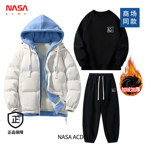 NASAACDC新款连帽休闲棉衣