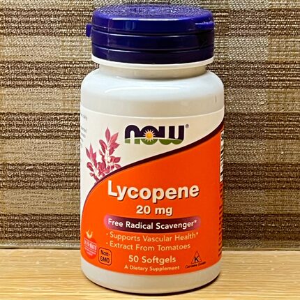 美国NOW Foods 番茄红素 Lycopene 20mg 50粒软凝胶囊