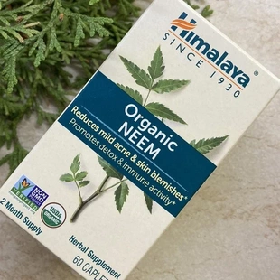 Organic Himalaya 印度楝 60片 清體和免疫草本素食阿育吠陀 Neem