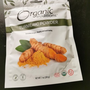Organic Traditions 姜黄粉 200g现货抗氧正品