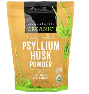 Viva Naturals psyllium husk Organic 车前子壳粉680g 肠胃 膳食