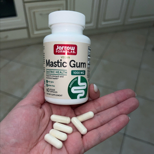 Jarrow Formulas乳香胶黄连木树脂胶肠胃60粒胶囊 mastic gum