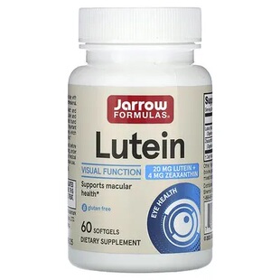 美国Jarrow Formulas 叶黄素Lutemax2020 Lutein 20mg 60粒软胶囊