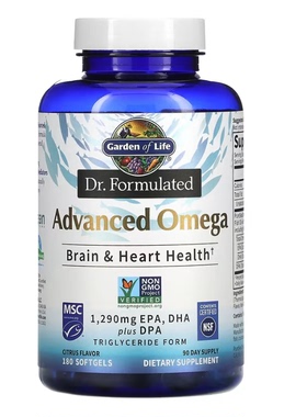 Garden of Life Dr. Formulated 欧米伽180粒软胶囊 1290mg EPA