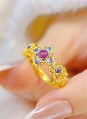 新中式绝代风华戒指女款