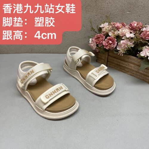 （35码数）厚底3028凉鞋女鞋外穿运动魔术贴时尚百搭软底舒适防滑