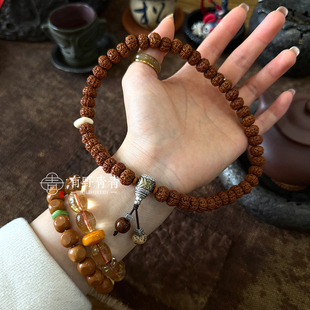 有野青青「心无挂碍 万般自在」原创中式设计小金刚菩提手串男女