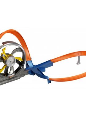 美泰风火轮轨道火辣小跑车立体回旋赛道X9285合金男孩玩具赛车