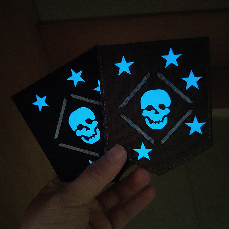 marsoc马骚客夜光反光魔术贴章精品3d雕刻贴章马甲背包魔术贴臂章