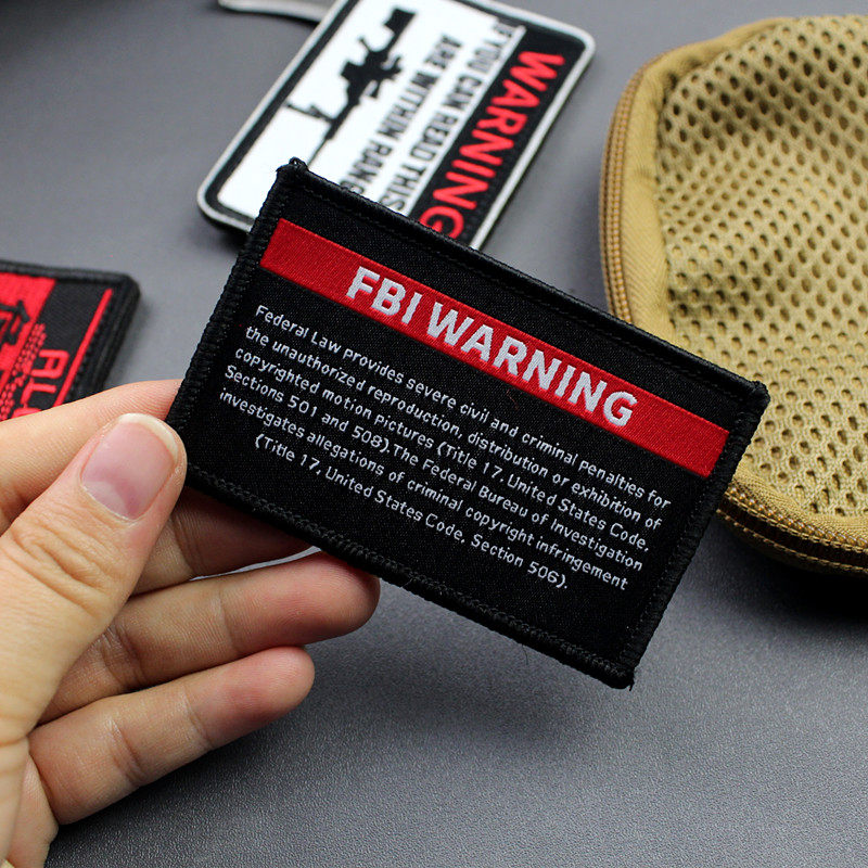 创意个性搞怪魔术贴章警告标刺绣魔术贴AK贴章士气章胸章臂章徽章,运动包/户外包/配件,贴章/魔术贴章,淘宝优惠券,粉丝福利购,淘宝优惠卷