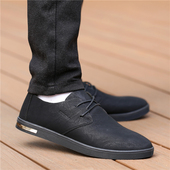 透气男士 2026春季 休闲鞋 软底软面平底鞋 皮鞋 舒适百搭防滑男鞋 男款