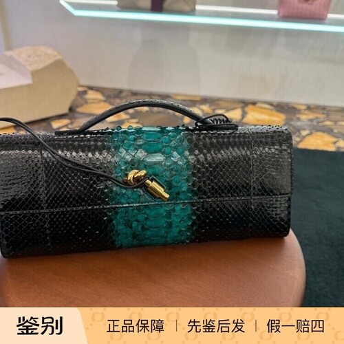 蛇皮手拿包 手提手挽包 Bottega Veneta葆蝶家2025秋款女包 BV