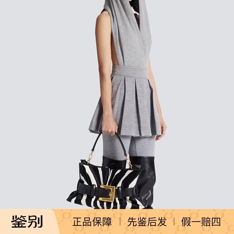 连帽露背连身打底上衣 百褶半身裙 Balmain巴尔曼2025秋款