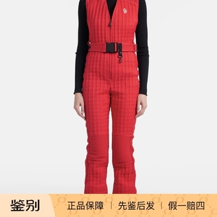 背心连衣裤 女士红色无袖 蒙口 2025秋冬款 滑雪裤 连体衣 Moncler
