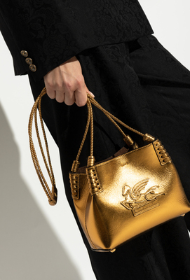 单肩斜挎包 金色真皮 迷你小包 Etro艾绰 2025春夏新款女包