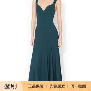 墨绿色吊带背心连衣裙 弹力针织 Alaia 2026春季新款