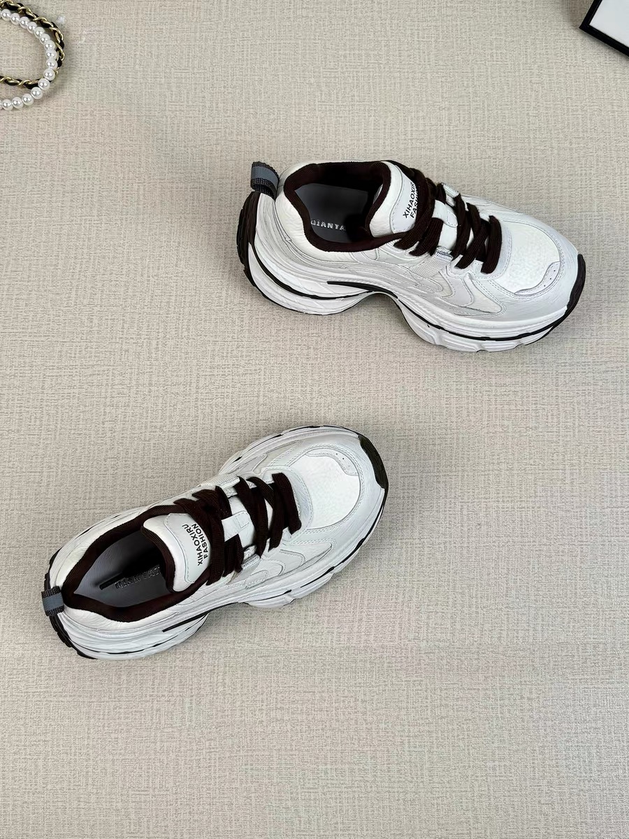 小个子增高厚底爆款老爹鞋女2025秋冬新款户外显瘦松糕鞋运动女鞋