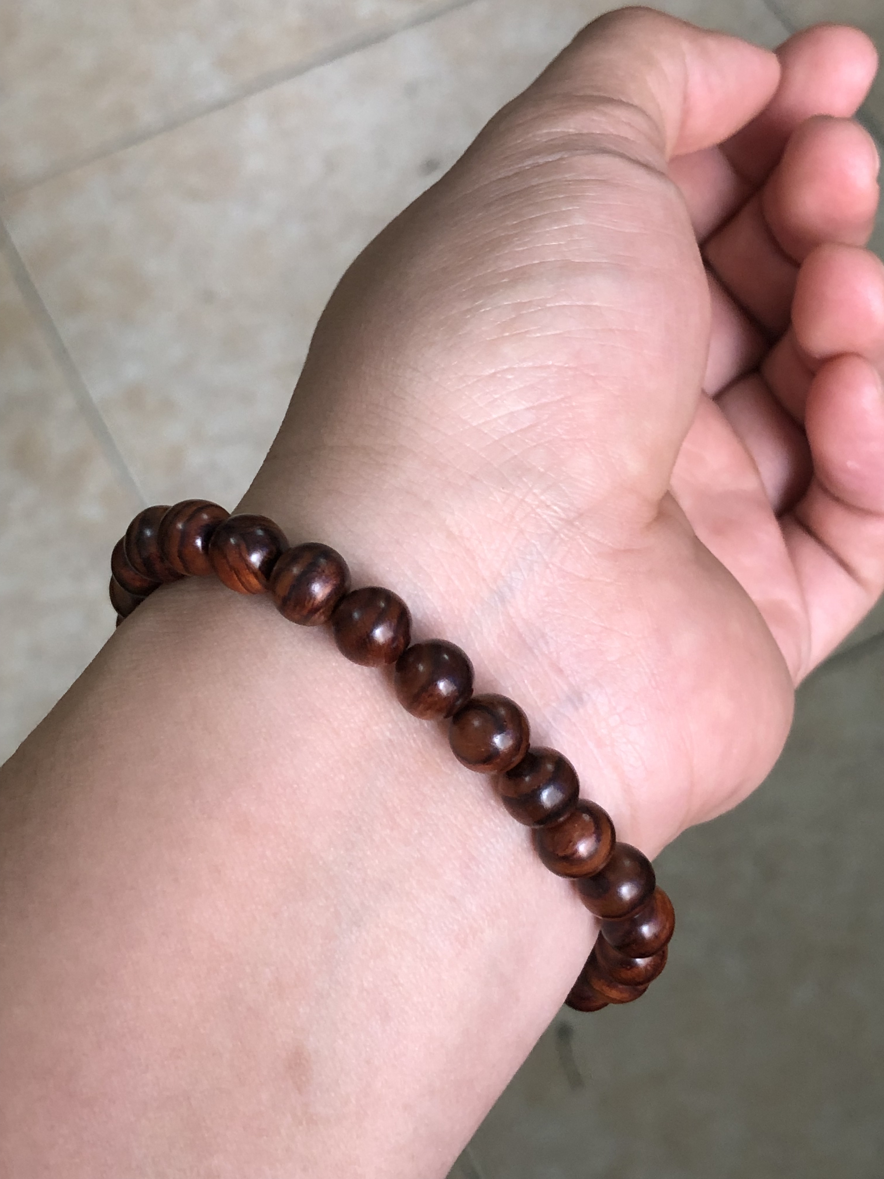 海南黄花梨紫油梨0.8女款木质文玩手串精致优雅气质