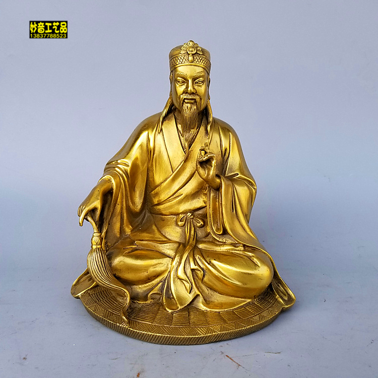 全铜黄大铜像赤松仙铜器家用工艺礼品摆件黄铜像