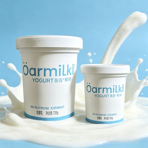 Oarmilk吾岛share系列720g桶家庭装低温浓稠0蔗糖酸奶益生菌