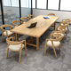 全实木大板桌高档会议桌北欧长条桌学校大型大桌工作台泡茶桌1026