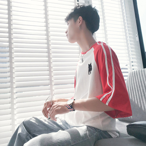 夏季男士港风短袖T恤