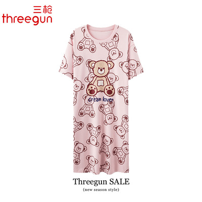 THREEGUN/三枪纯棉睡裙