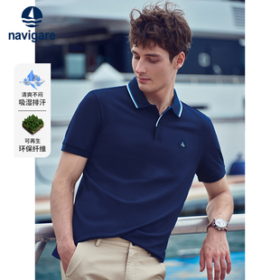T恤翻领polo衫 Navigare意大利小帆船夏季 短袖 新款 休闲体恤 男士