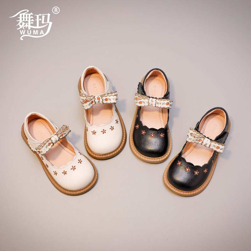 舞玛女童鞋春夏季新款宝宝皮鞋图片