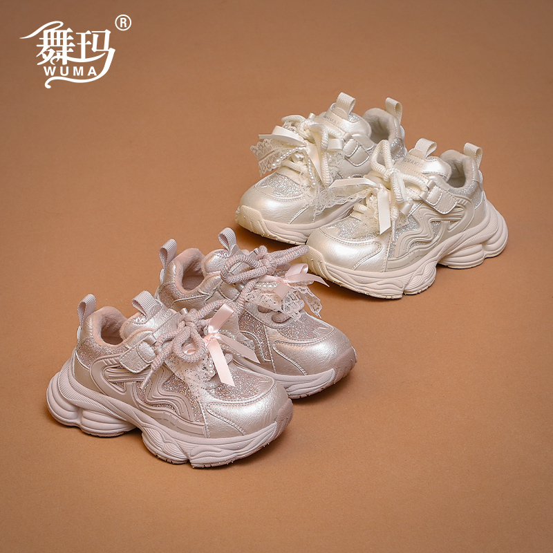 舞玛女童冬季公主运动鞋