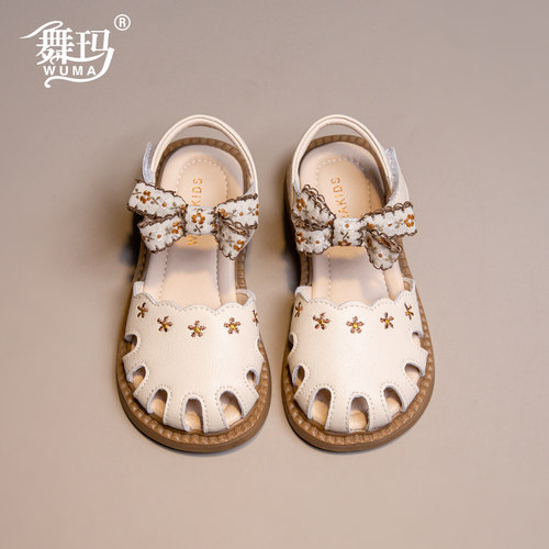 舞玛夏季女童新款包头凉鞋