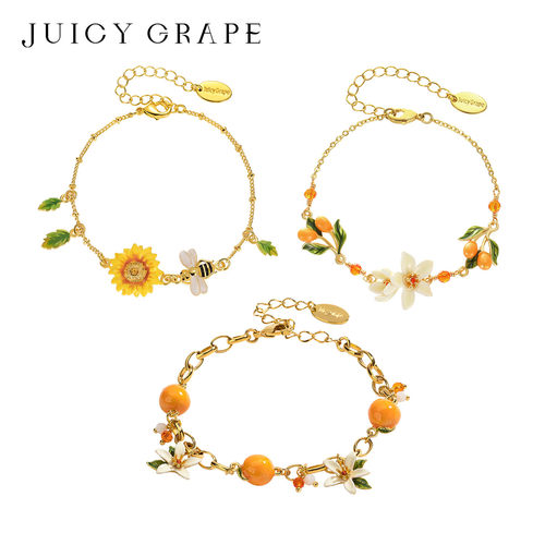 JuicyGrape法式甜美花卉手链