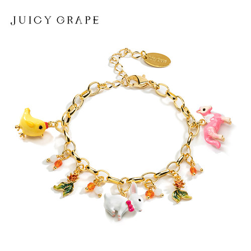 JuicyGrape自己DIY生肖坠手链