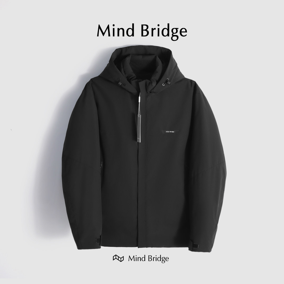 MindBridge冬休闲防风保暖白鸭绒