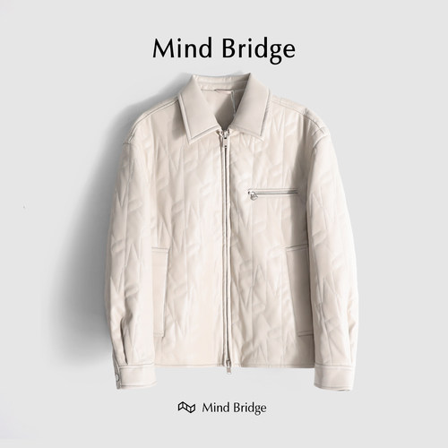 MindBridgePU皮夹克棉服防风保暖