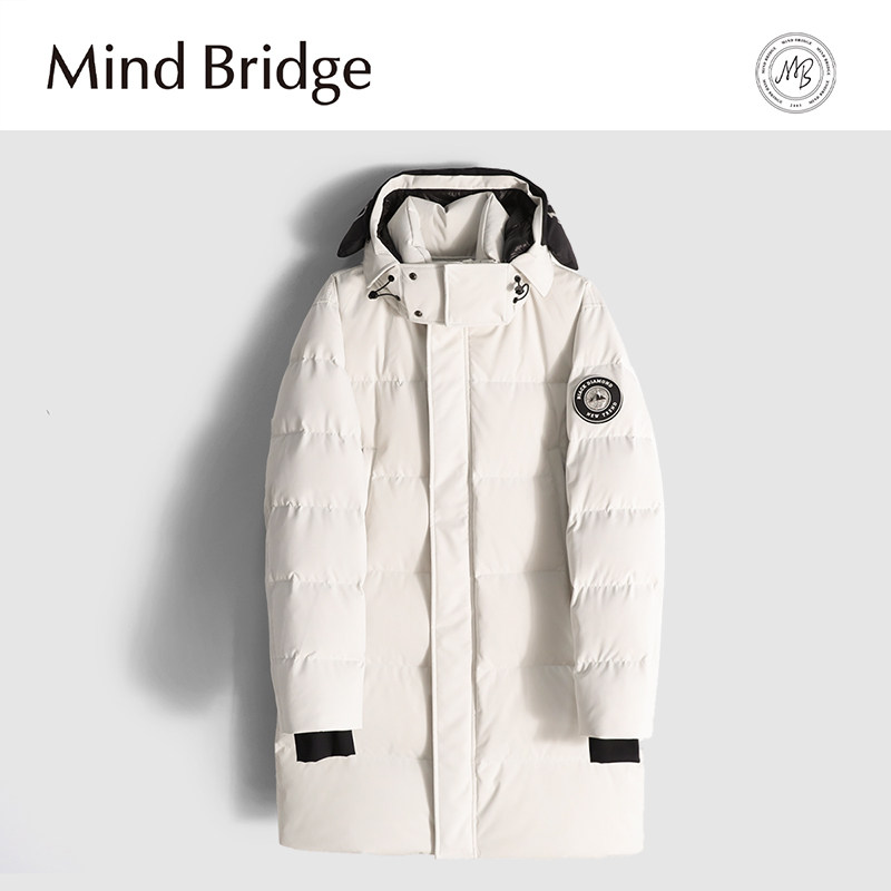 MindBridge白鸭绒羽绒服防风保暖