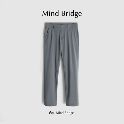 MindBridge【不羁年岁】夏季凉感高弹力超薄冰丝商务休闲裤 M4148