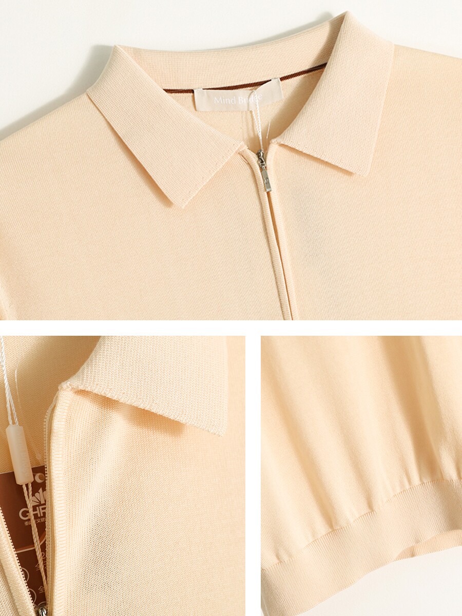MINDBRIDGE [RENAISSANCE] LYOCELL TENCEL SHORT SLEEVES T-SHIRT MENS BUSINESS CUT-AND-SEW POLO SHIRT TM031